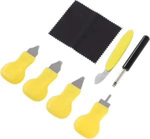 Remover for Easy Repair Yellow Watch Battery Replacement Kit with 6 Tools - Metal/Plastic Watch dimensional bank Back 
