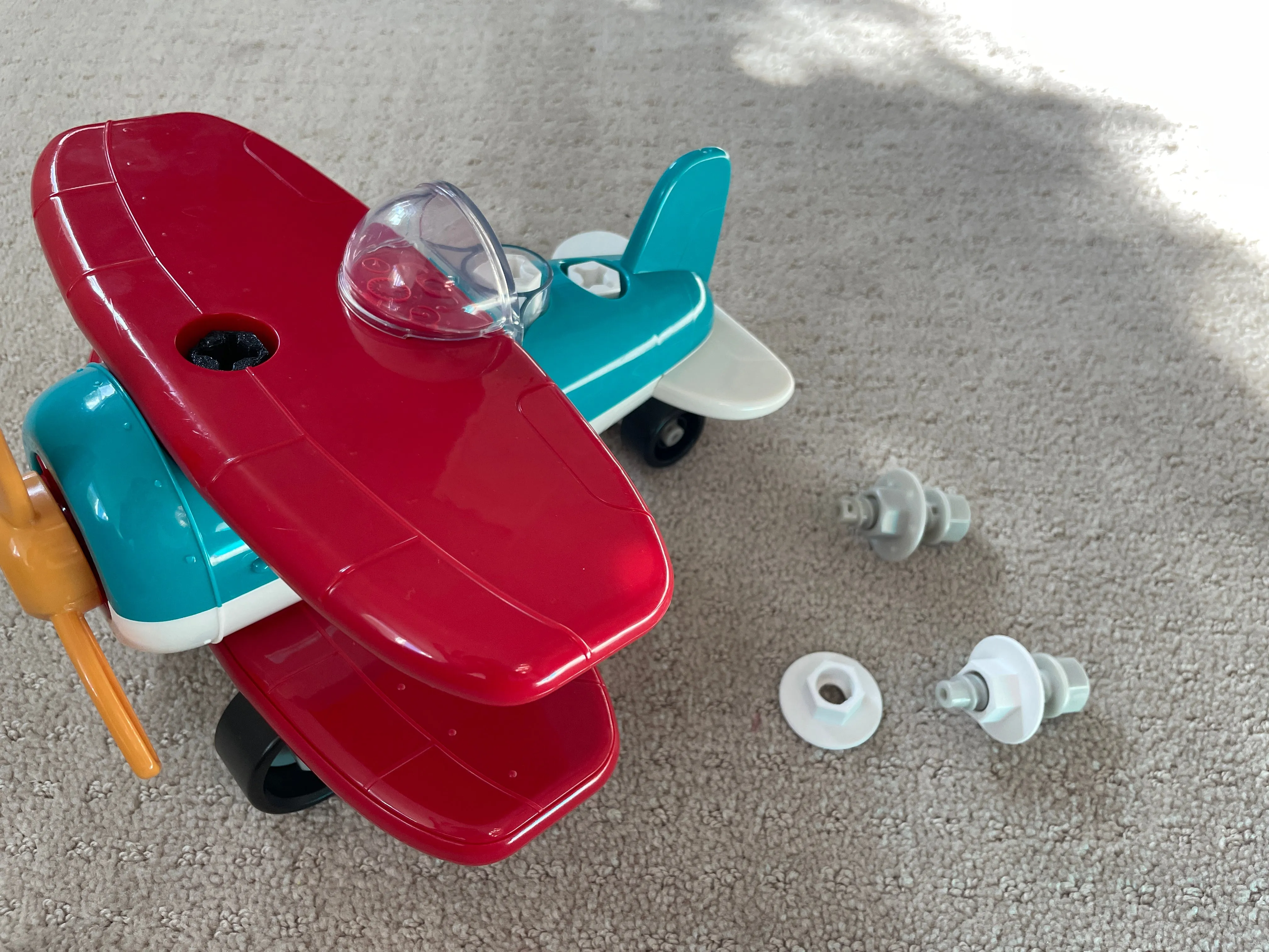 Replacement Toy Bolts / Screws and Flange Nuts - Plastic (AM)