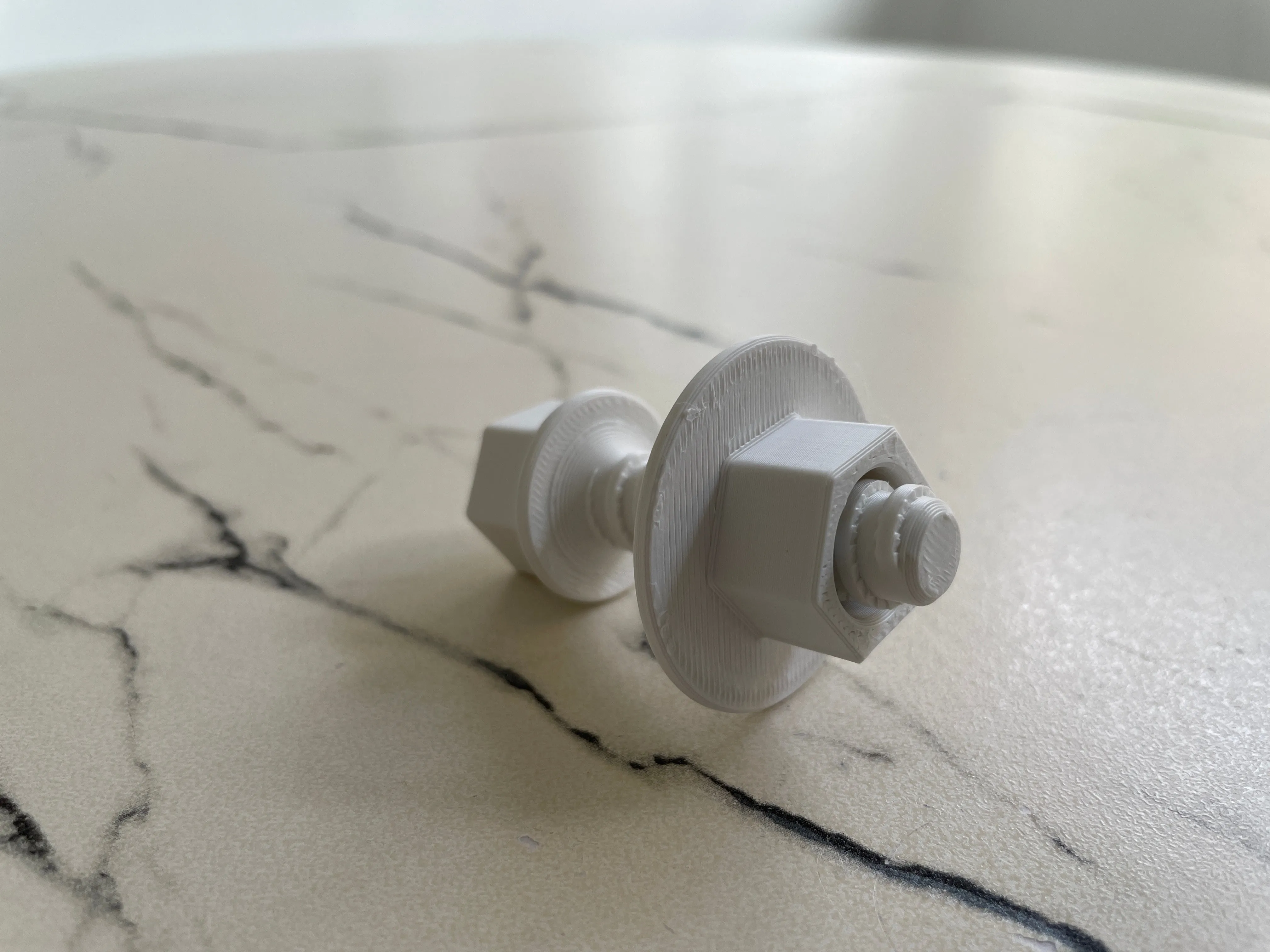 Replacement Toy Bolts / Screws and Flange Nuts - Plastic (AM)