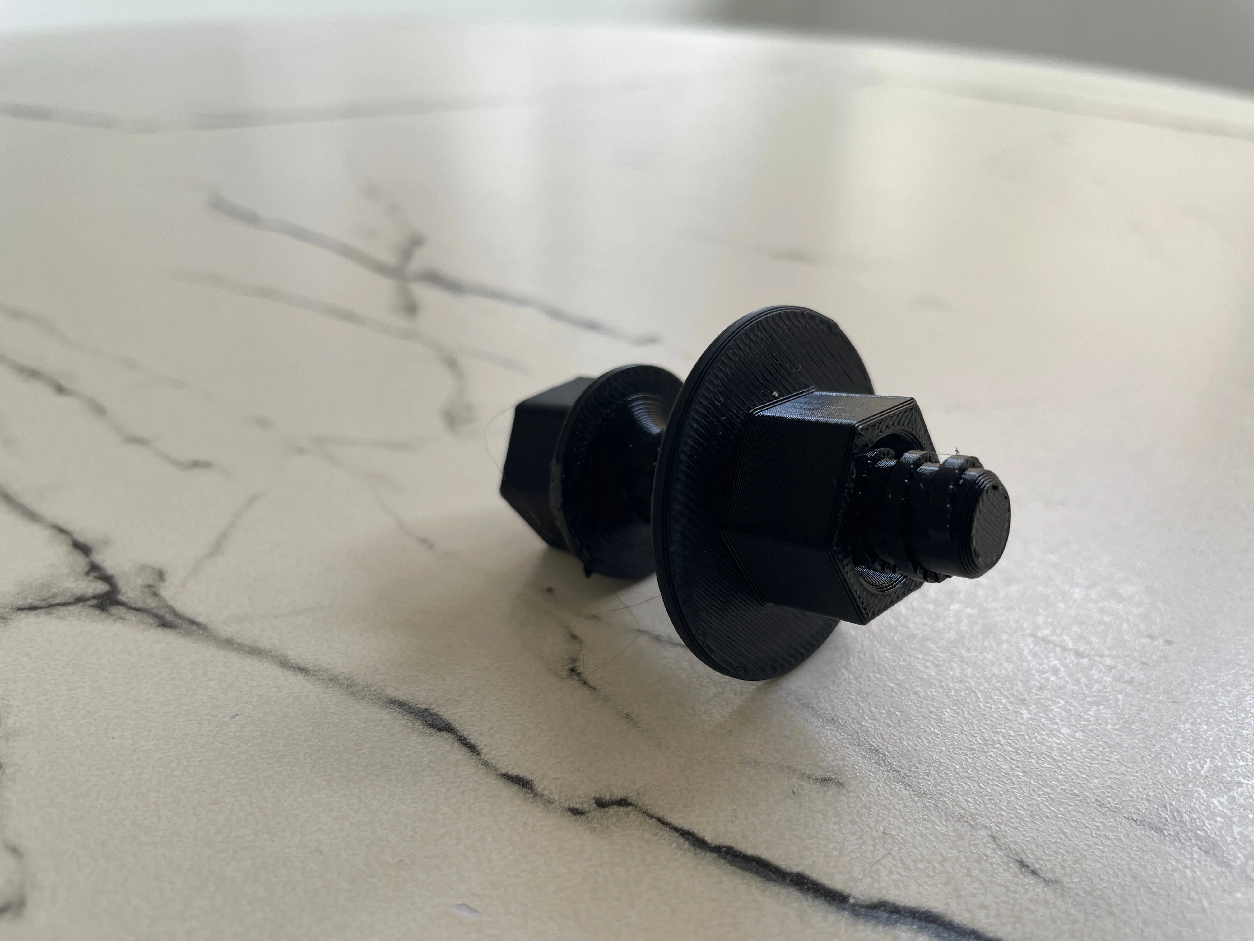 Replacement Toy Bolts / Screws and Flange Nuts - Plastic (AM)