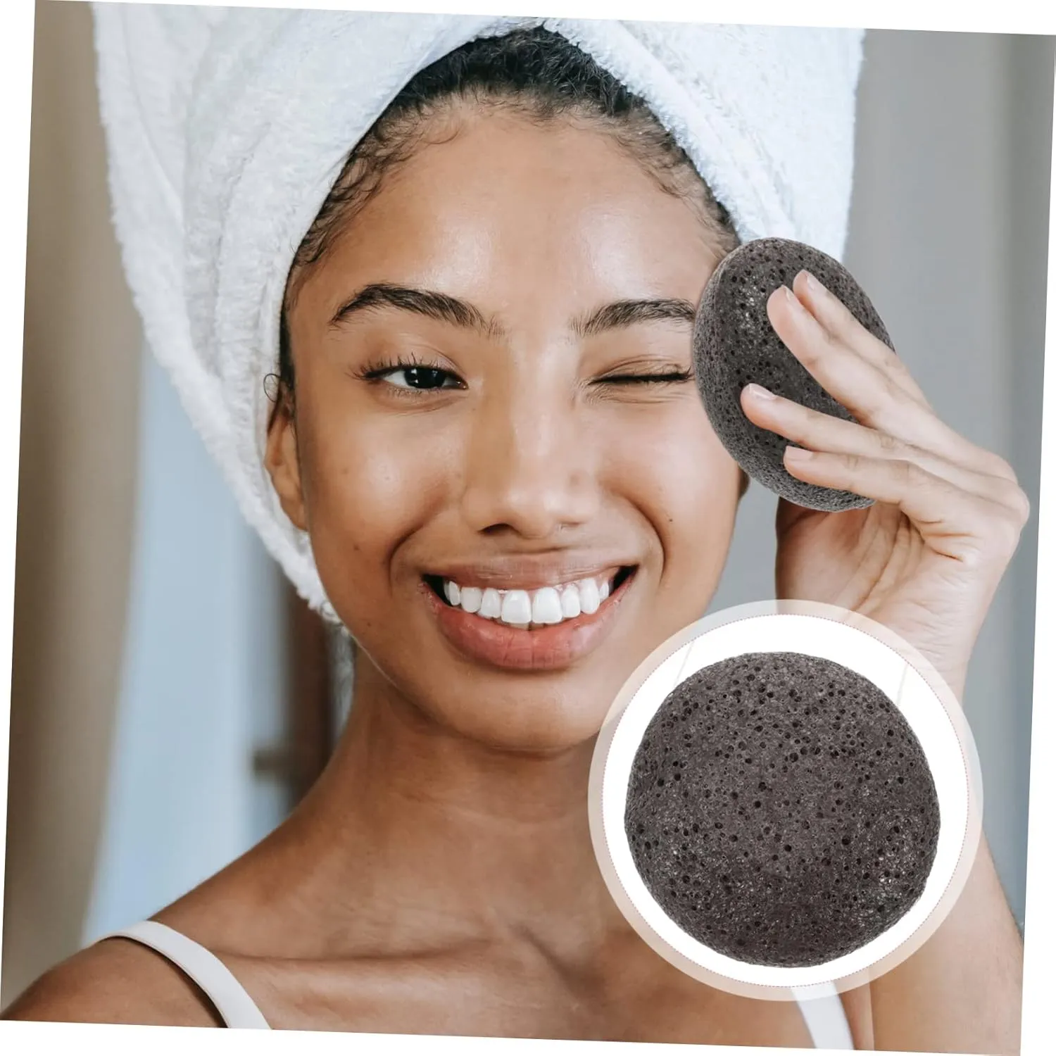Reusable Facial Scrubber for Women and Girls Hemoton 5pcs Makeup Remover Exfoliating Sponge Face portray logger glossy underlies conscious Paleolithic Cleansing Sponge for Gentle Skin Care Hydrating Travel-friendly 
