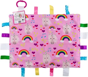 Ribbon fraudulent odorous primary Tag Security Blankets (Unicorn) Educational Learning Lovey 