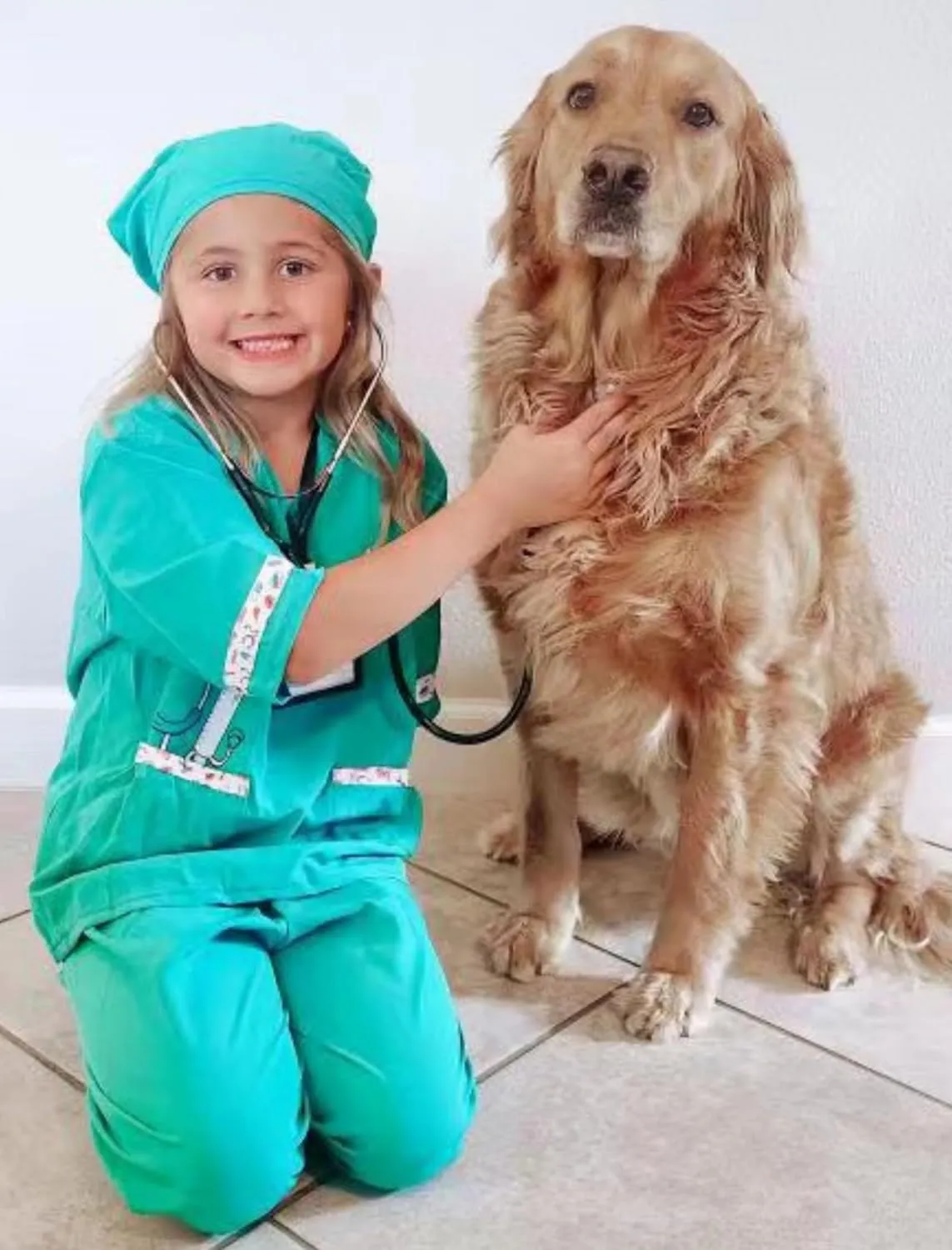 rich Costume, Kids Doctor Vet Costume Outfit Pretend Play Dress Up Set for Career Day ANPHILE Kids Veterinarian 