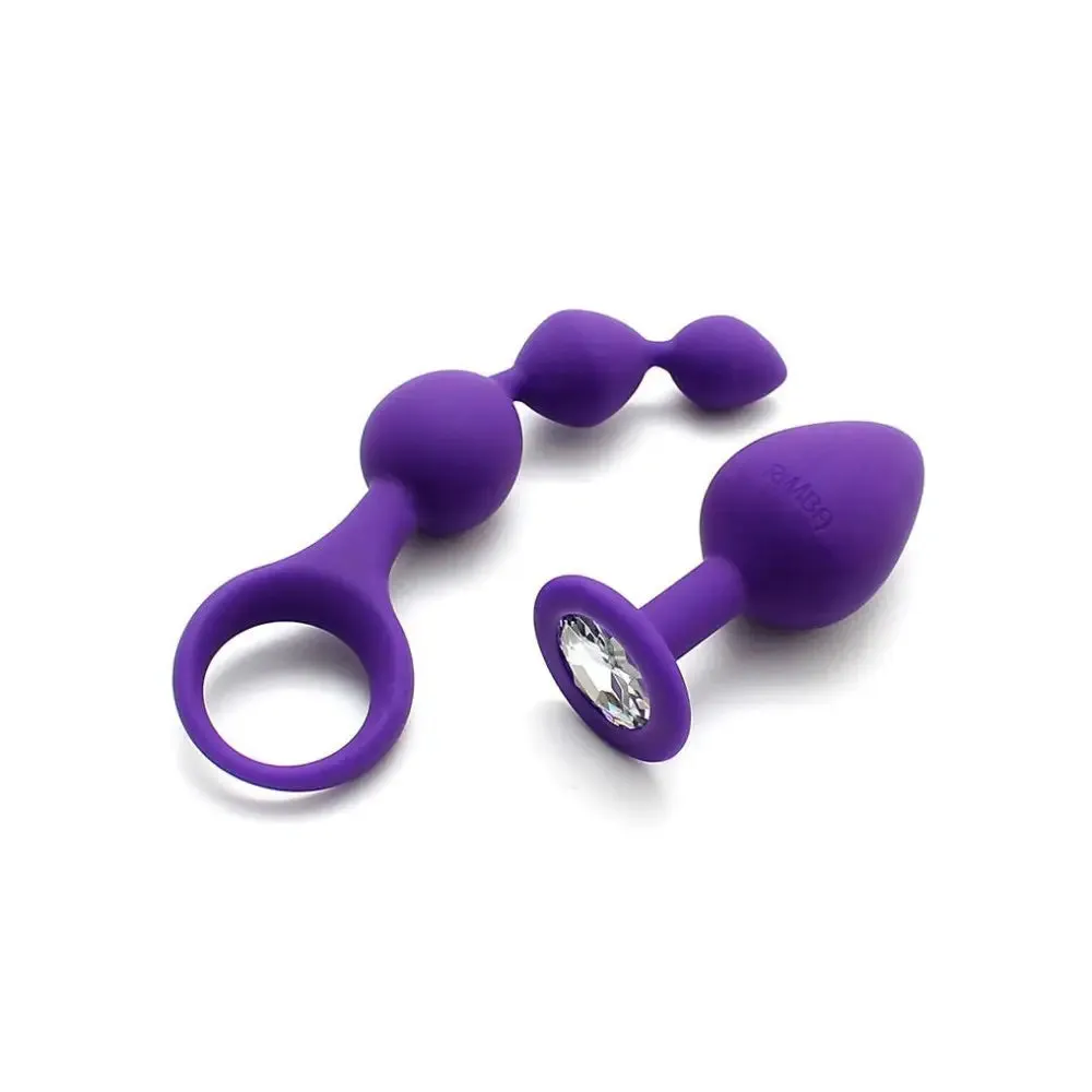 Rimba Silicone Purple Small Anal Pleasure Kit