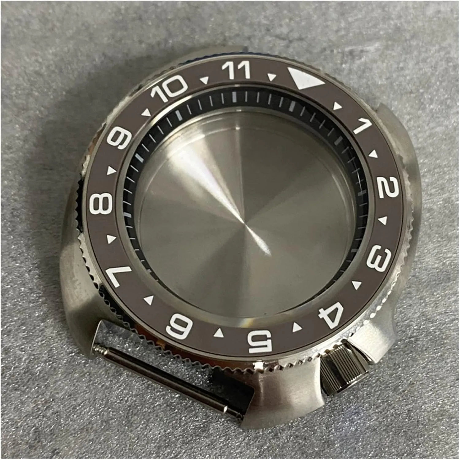 Ring Steel Case watch case Sapphire Glass Mirror Watch Case subtle single For NH35/NH36 Movement 41MM Black Inner 