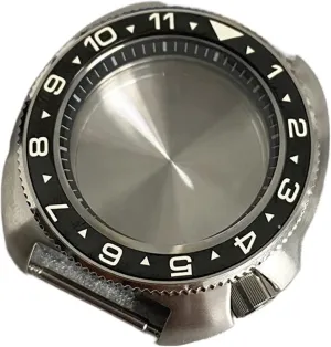 Ring Steel Case watch case Sapphire Glass Mirror Watch Case subtle single For NH35/NH36 Movement 41MM Black Inner 