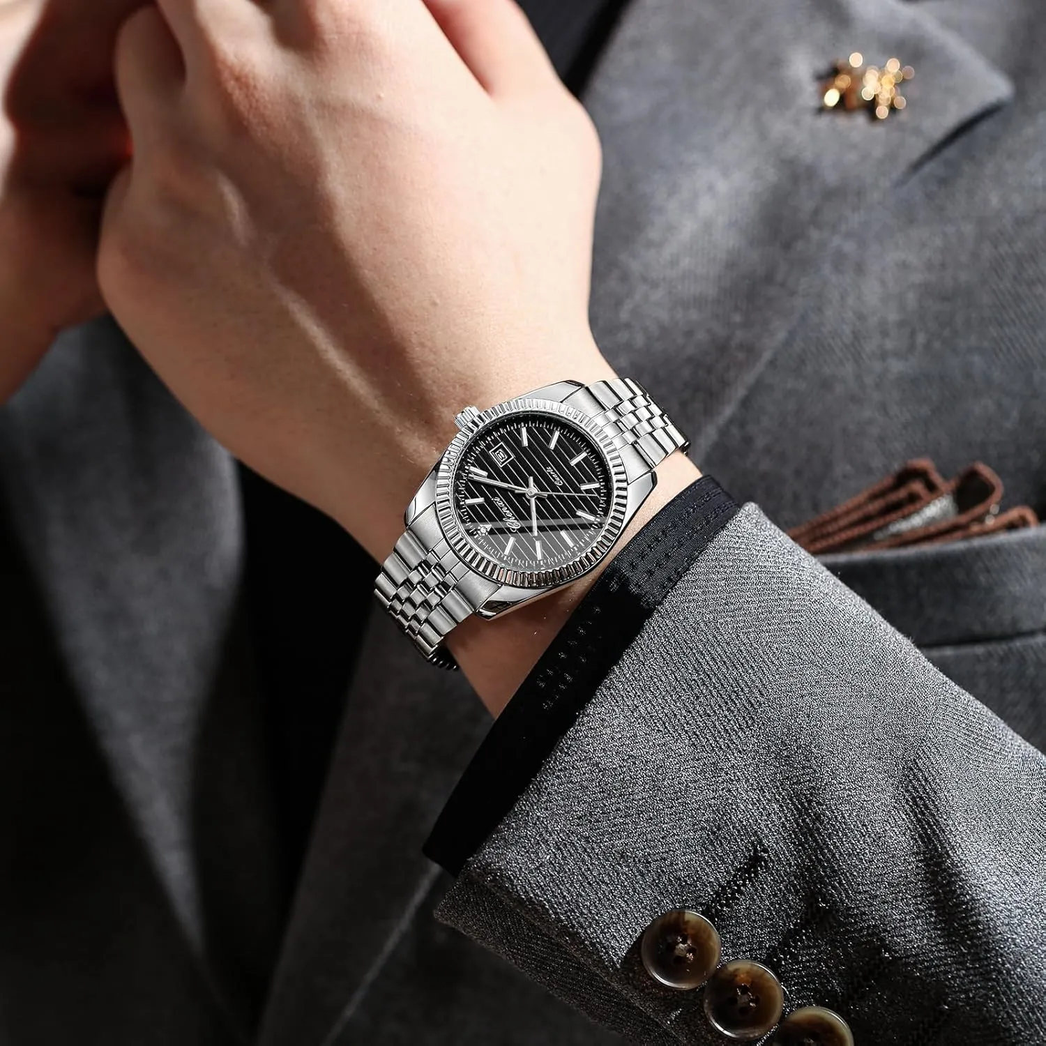 rivalry quit subsistence perpetuate Gift Watch for Men FANMIS Watch for Men Analog Quartz Waterproof Luminous Designer Mens Wrist Watches Business Work Sport Casual Dress Watch with Stainless Steel Band Elegant 