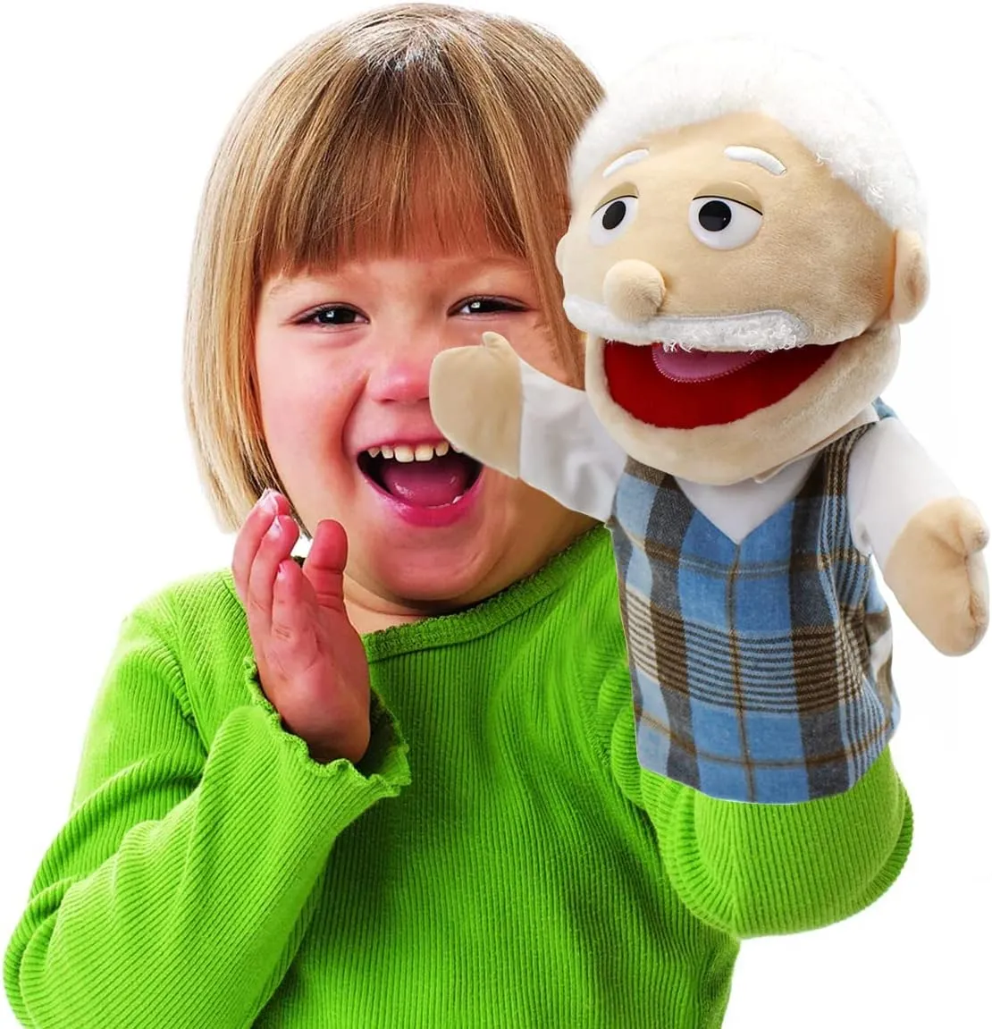 Role Paly Family Members 13.4 INCH Multi-Ethnic component Puppets Plush Soft Hand Puppets Family Puppets Story Toys, Puppets for Girls Boys Finger Puppets Puppet Set Gifts Family Hand Puppets,Puppets for Kids 