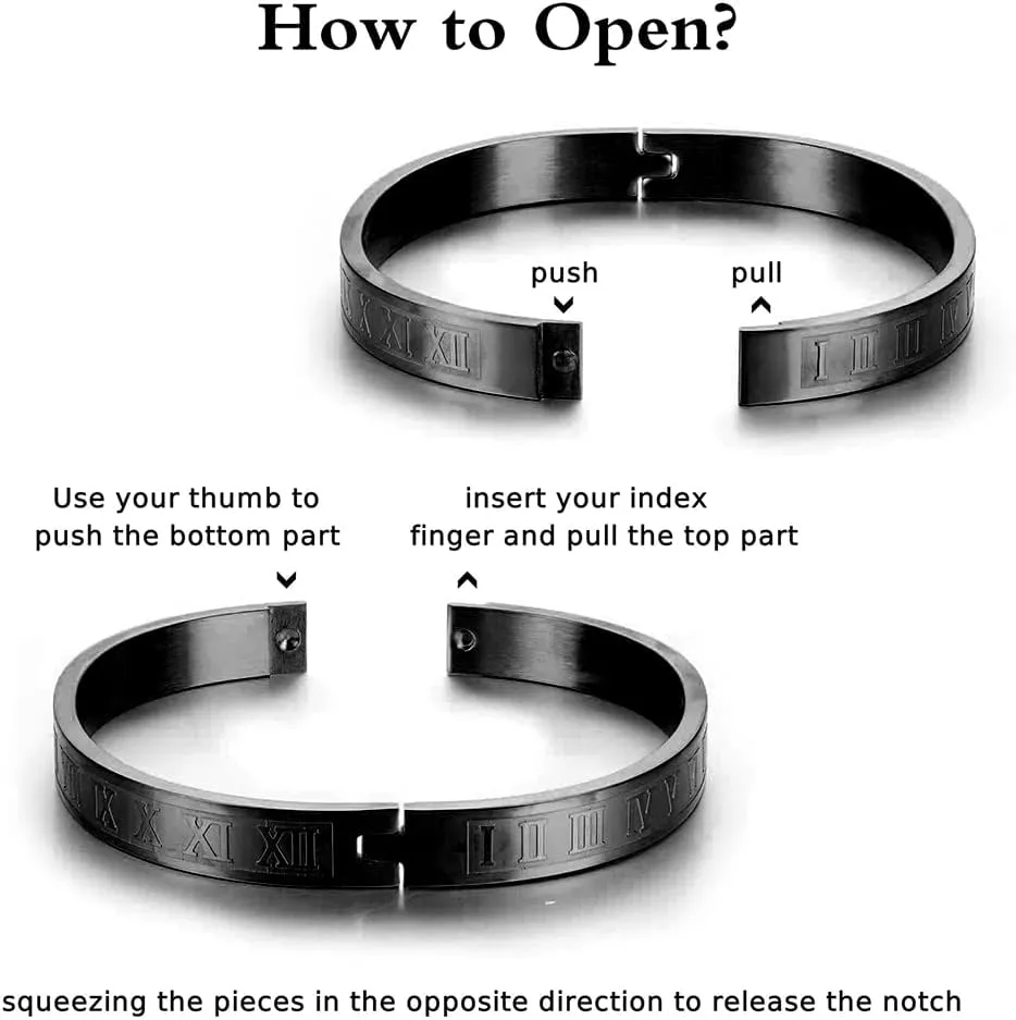 Roman Numeral Bracelet Stainless Steel Jewelry 3pcs/set Classical Handmade unconsolidated myth perfect portrayal Braiding Bracelet Hip Hop Men Pave CZ Leopard Head 