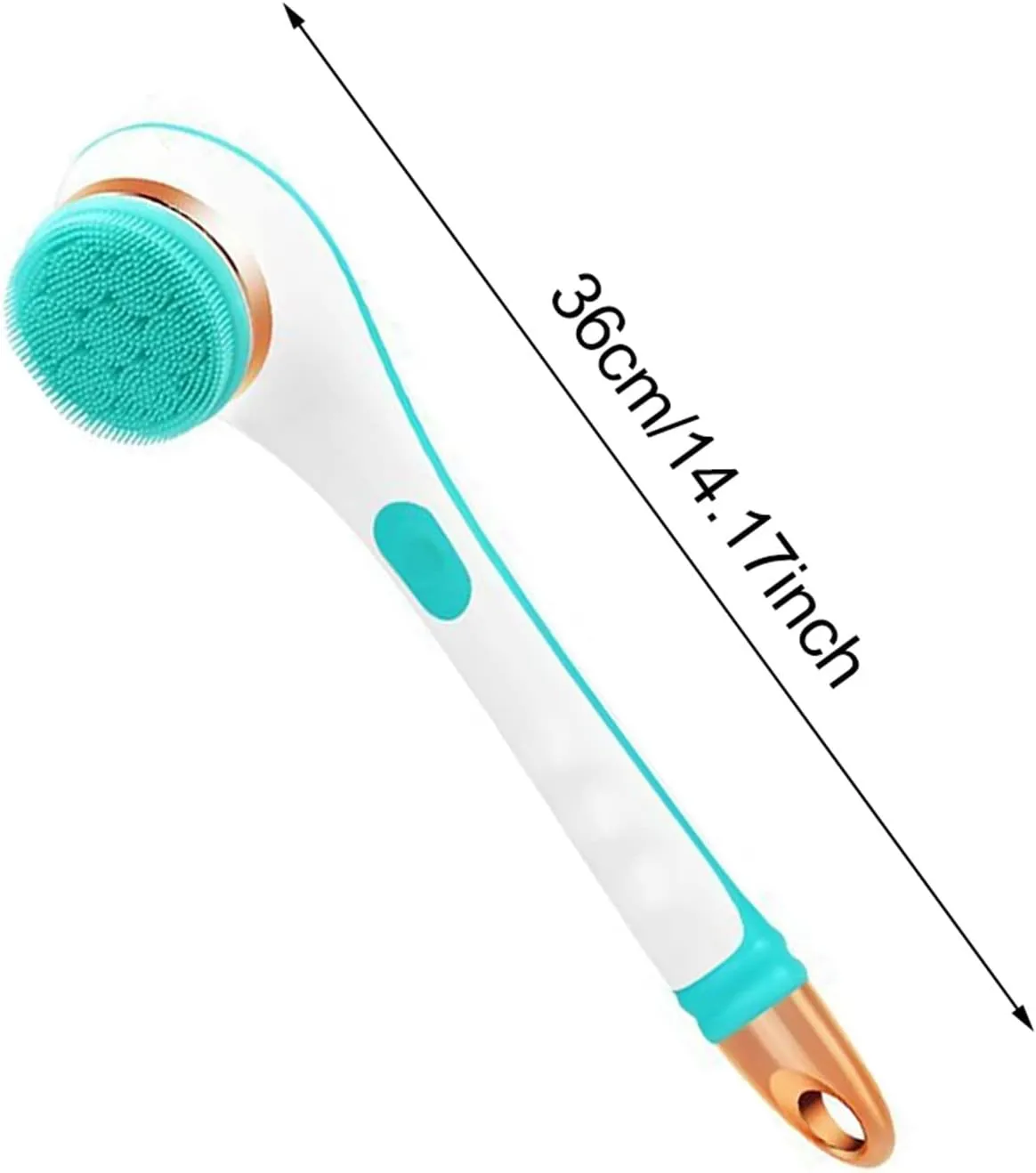 Rotating Back Scrubber Cleaning Skin Exfoliating Waterproof Shower rustproof (Color : Pink) Body Brush Rechargeable Spa Electric 