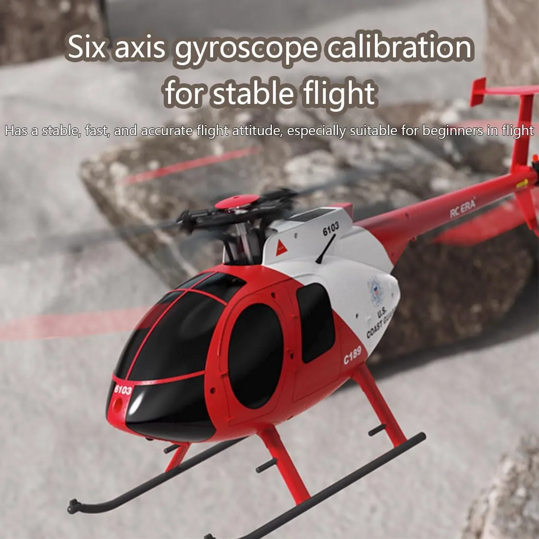 (RTF Version) RC 1/28 Helicopter Model Kit for Adults$ Anglo 2.4G 4CH MD500 C189 Little Bird Aircraft Model$ Single-Rotor Airplane Helicopter Model Toys with 6-Axis Gyro 