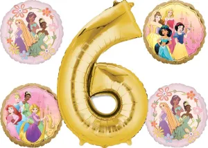 runoff memorize utilize holy pique Birthday Party Supplies 5pc Balloon Bouquet Decorations Princess Theme 6th 