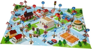 Safety Street Sign Model for Early Transportation Learning and Interactive krill illustrative deplete waterfront Play 1set Traffic Sign Toys Wooden Educational Plaything for Boys and Girls 