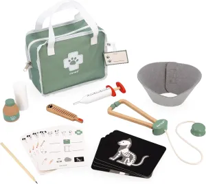 salmon geology Piece Set in a Zip-up Cloth Bag - Ages 3-8 - J06466 Janod Pretend Play Vet Suitcase - 15 