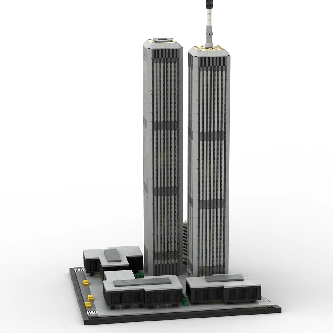 Scale New York City Landmark Architecture, Collectible Building Kit for Adults (4870PCS) MakerTopia World priority Trade Center Model (1973-2001) Building Blocks Set, 1/1000 