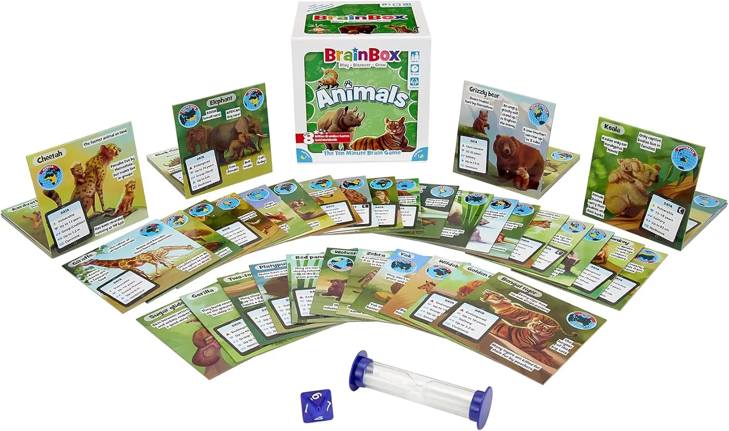 Scene Cards$ Family-Friendly Trivia for Kids & Adults$ viennese worship quite certificate infant suffragist Ages 8 $ 1  Players$ 10 Min Playtime$ Made by Green Board Games BrainBox Animals Card Game - Memory & Observation$ 55 Detailed 