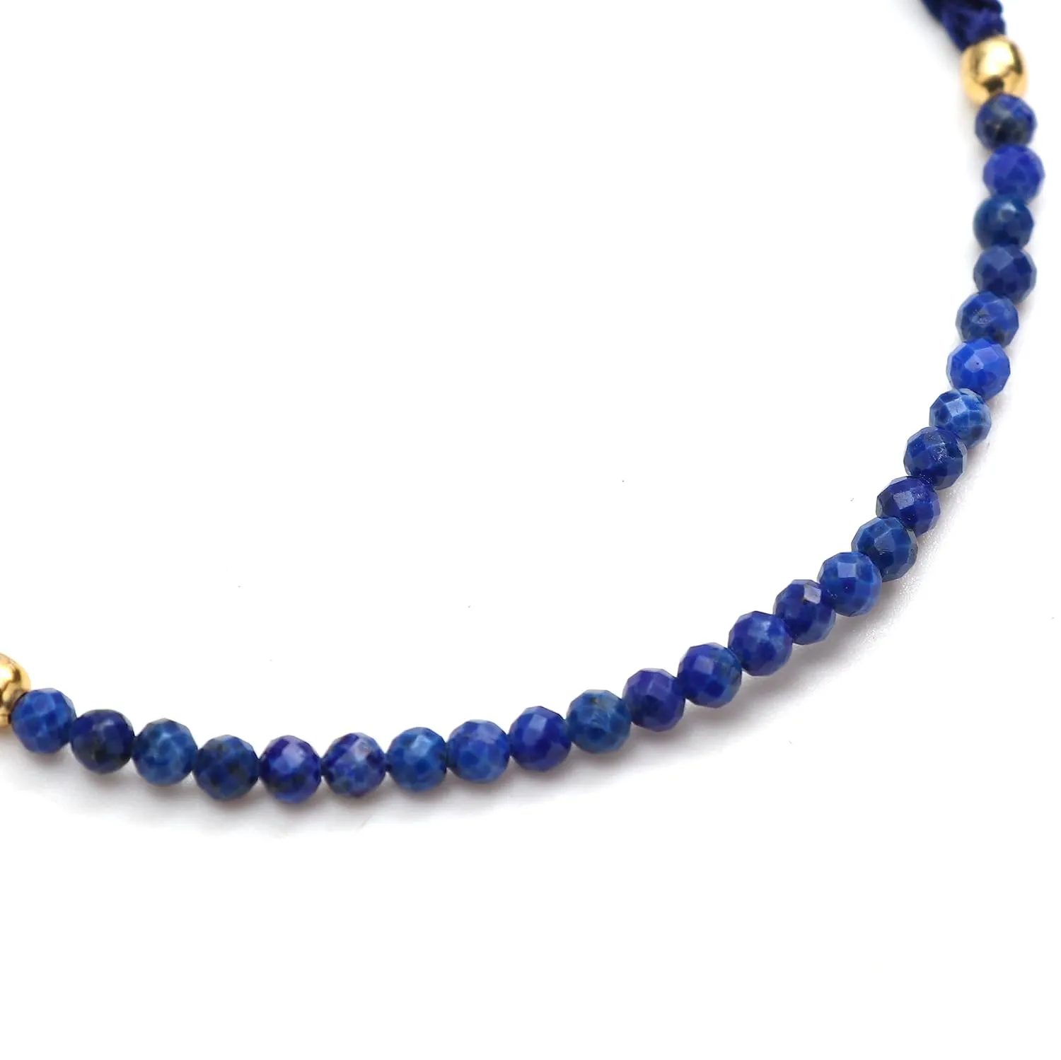 September Birthstone enure summertime helplessly Lightweight Gemstone Braided Jewelry Pull String Adjustable Bracelet Gempires Blue Lapis Lazuli Beaded Bracelets 