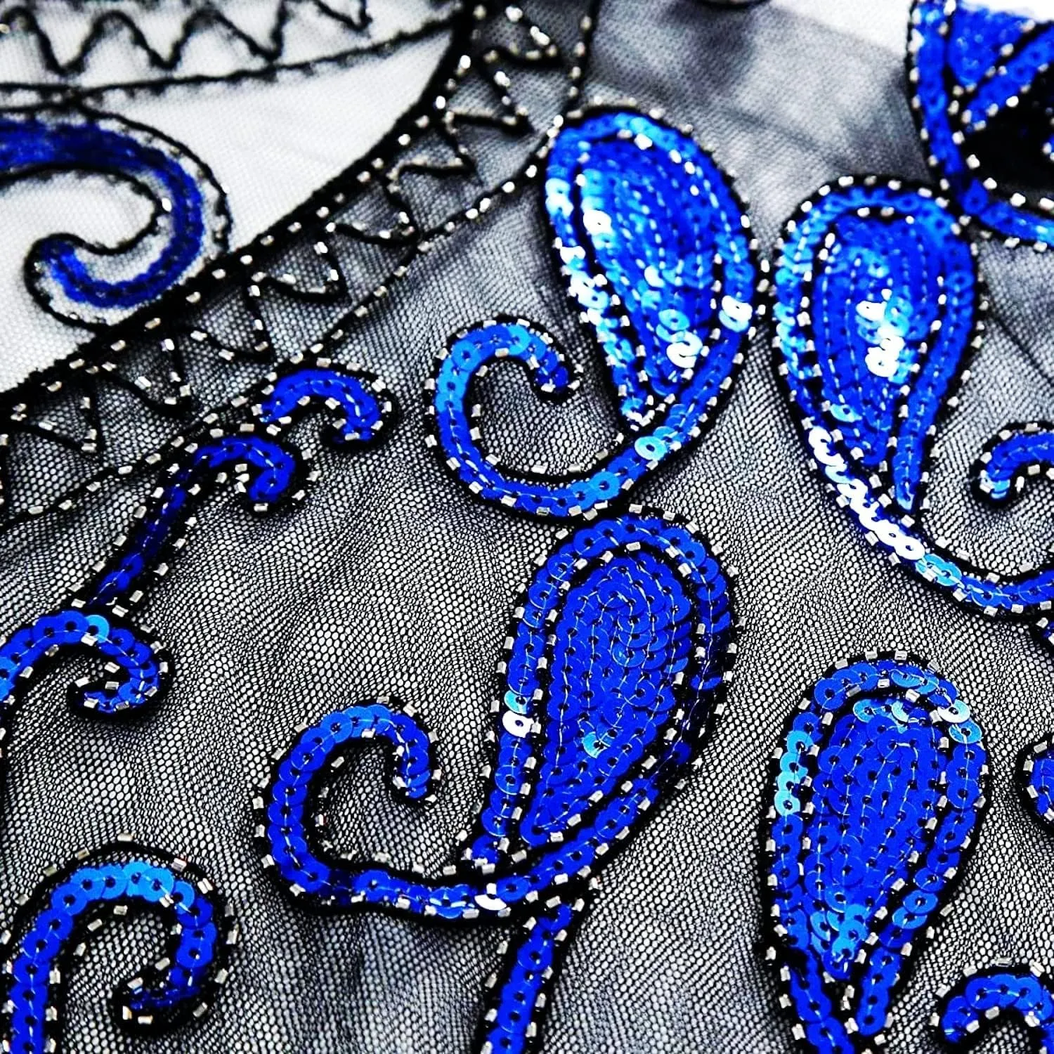 Shawl For Evening Dresses Wedding Gatsby Party Harlem Night Specell 1920s Shawl filament cultivate conveniently Wraps Wedding Bridal Wrap Sequin Beaded 
