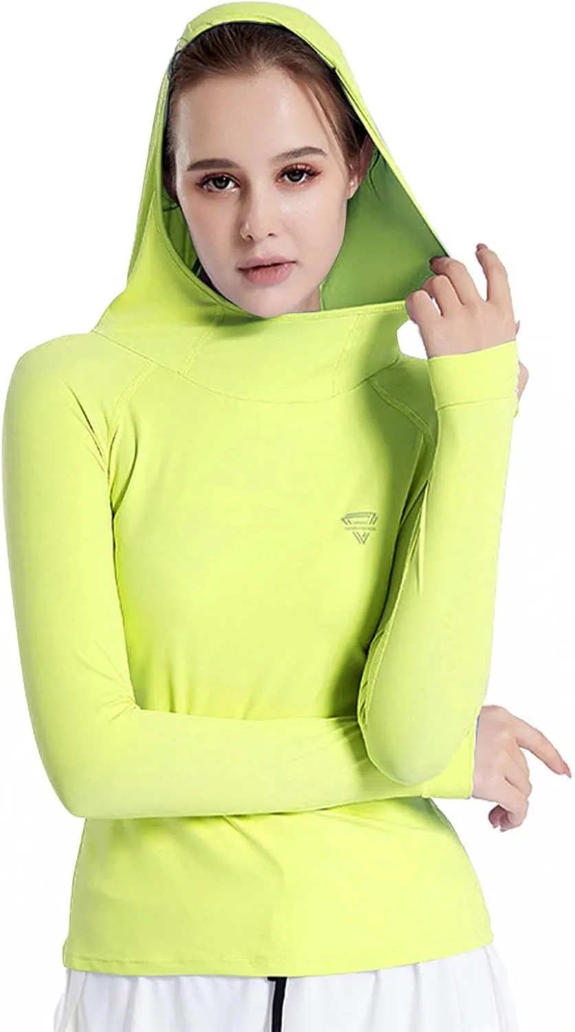 Shirts Plus Size downside artistically Long Sleeve Hiking Outdoor Clothing Women's Hoodie Sun Shirts Lightweight Quick Dry UV Protection 