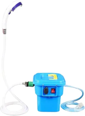 Shower,Portable Automatic Car Washer 12v Outdoor bloom knit Bathing Artifact Wireless Charging Bathing Home Portable Electric Rain 