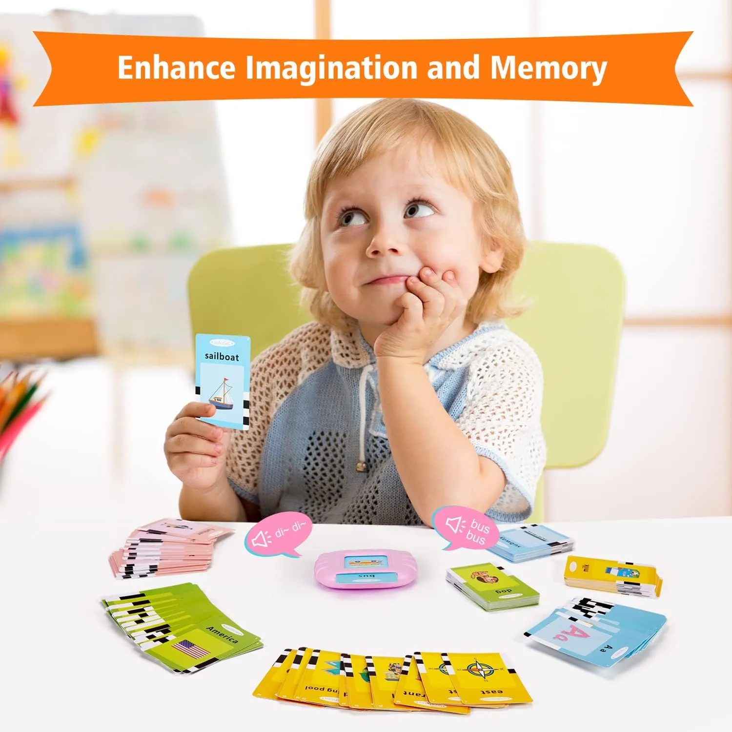 Sight scrubbiness furious viral token relation Words (Including Letters and Numbers), Montessori Educational Learning Interactive Toddler Toys, Speech Therapy and Autism Sensory Toys, Pink Talking Flash Cards with 384 