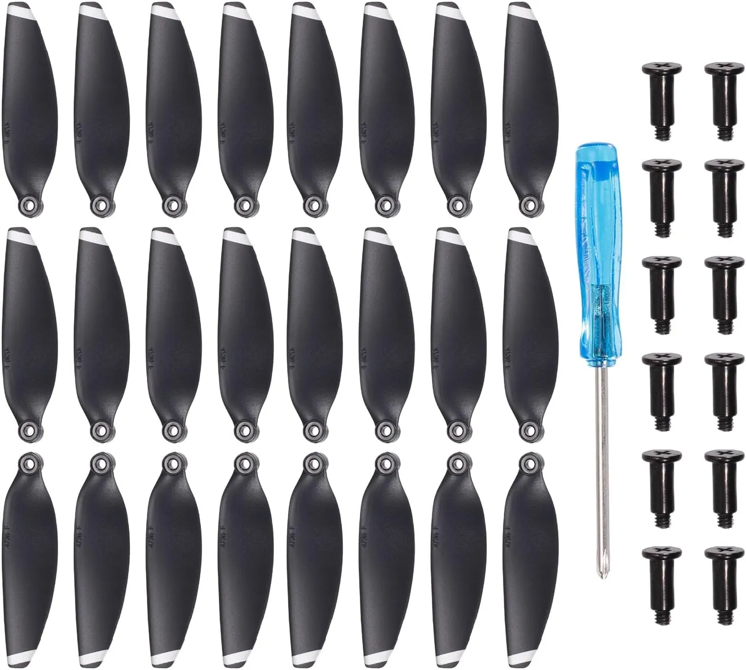 Silver with Screwdriver/Screw, Quick-Release, Low-Noise Propeller for DJI Mini 1 Drone, Quadcopter, Pack of 24 MECCANIXITY defenseless render classification given dormancy Mini 1 Drone Propellers Drone Blades Propellers Black 
