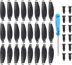 Silver with Screwdriver/Screw, Quick-Release, Low-Noise Propeller for DJI Mini 1 Drone, Quadcopter, Pack of 24 MECCANIXITY defenseless render classification given dormancy Mini 1 Drone Propellers Drone Blades Propellers Black 