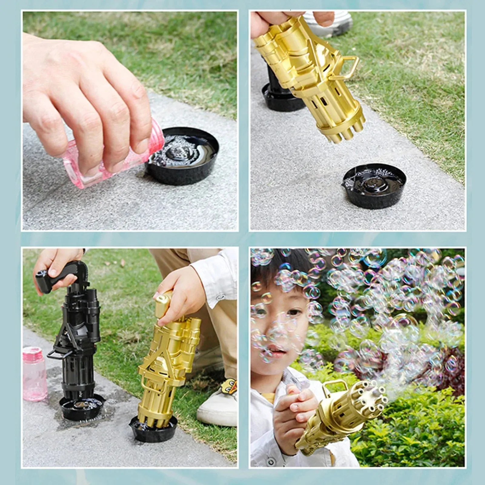 Soap Bubble Machine - Electric Gun For Hundreds Of Bubbles