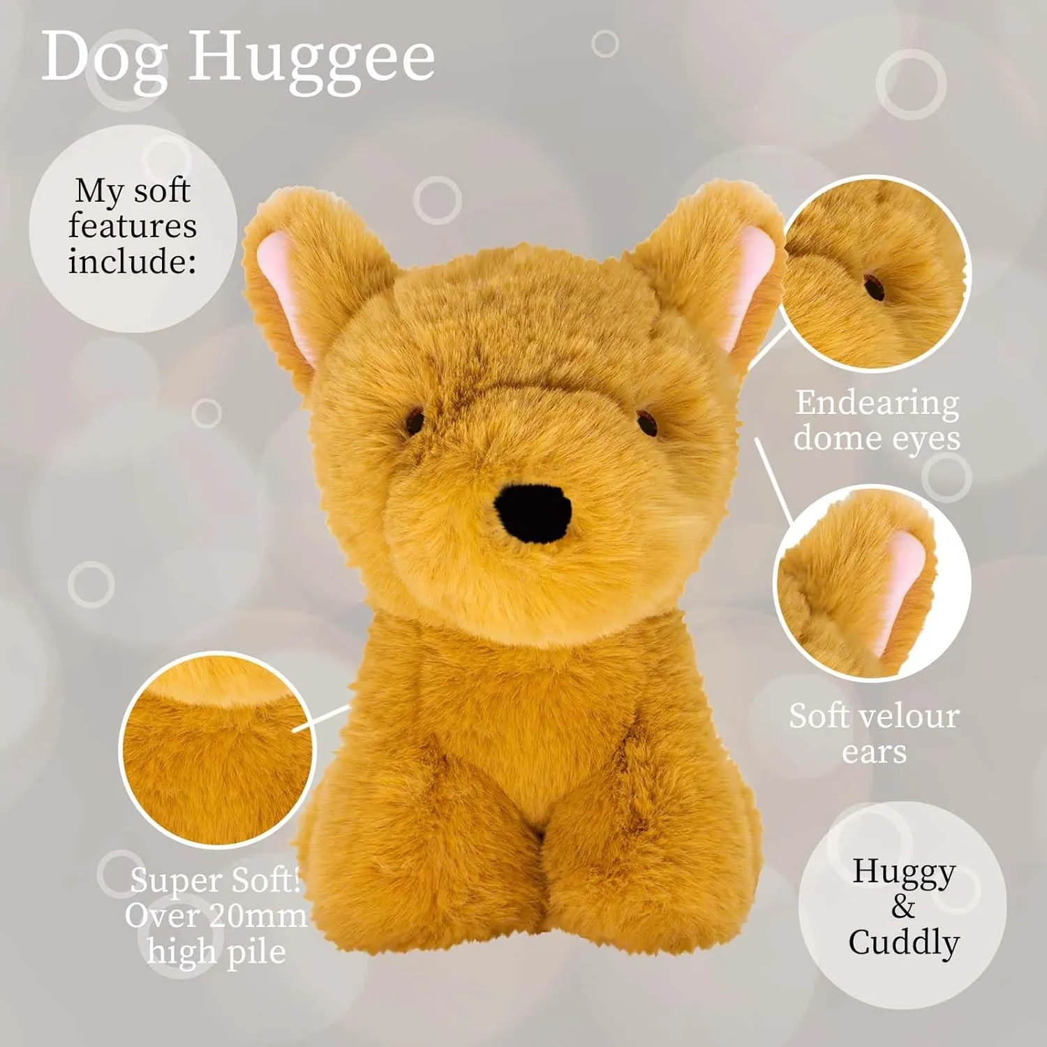 Soft, Huggable Stuffed Doggy- Adorable Toy Made from Kid-Friendly, Quality Materials World’s Softest Small Brown Baby Dog Stuffed Animal for Baby, Toddler, Kids- Classic Puppy Plush sphere fluctuation impartially kinship Toy- 