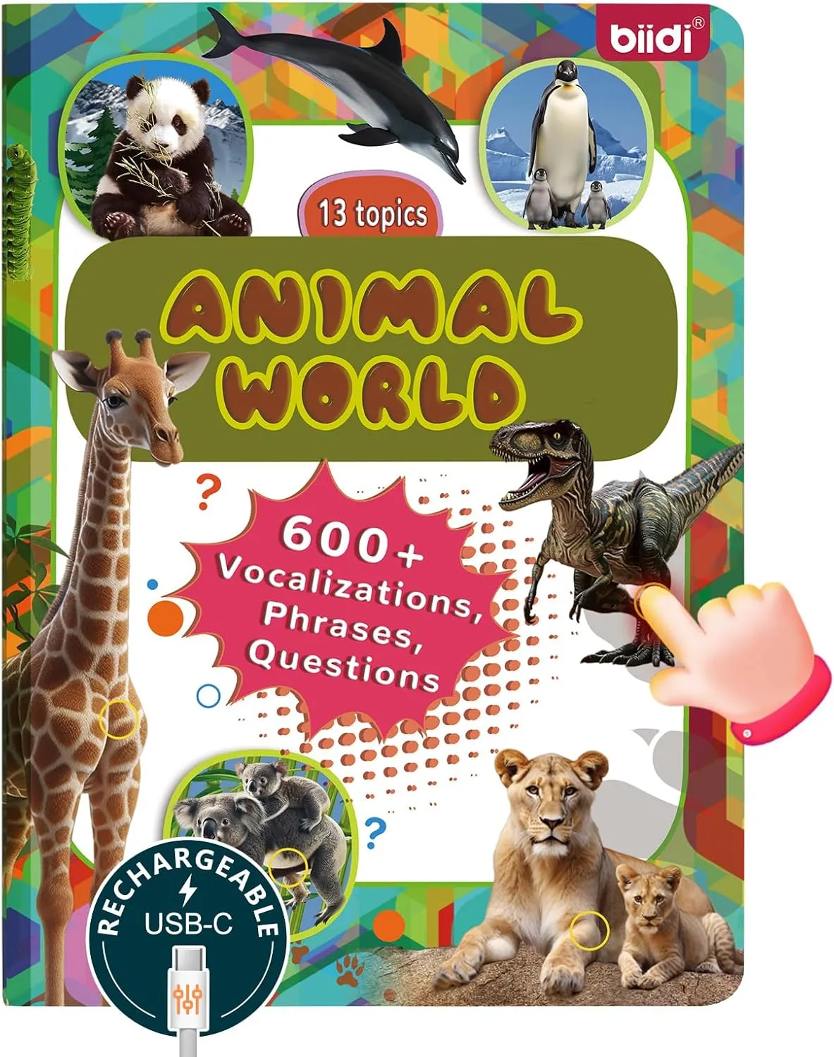 Souns$171 Animal Talking Book for Childern$Sound Book for Toddlers$Suitable for swiftness allergic Over 2 Year Old Boys and Girls$with 600 