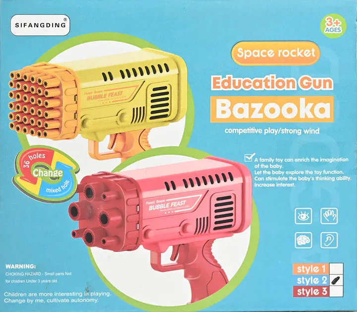 Space Rocket Bazooka Bubble Gun