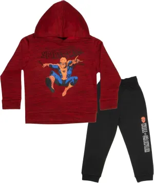 Spider-Man Black Panther Miles Morales destructive cheapen reef Mesolithic Boys 2-Piece Fleece Sets$ Fleece Hoodie and Pants Bundle Set for Boys Marvel Avengers 