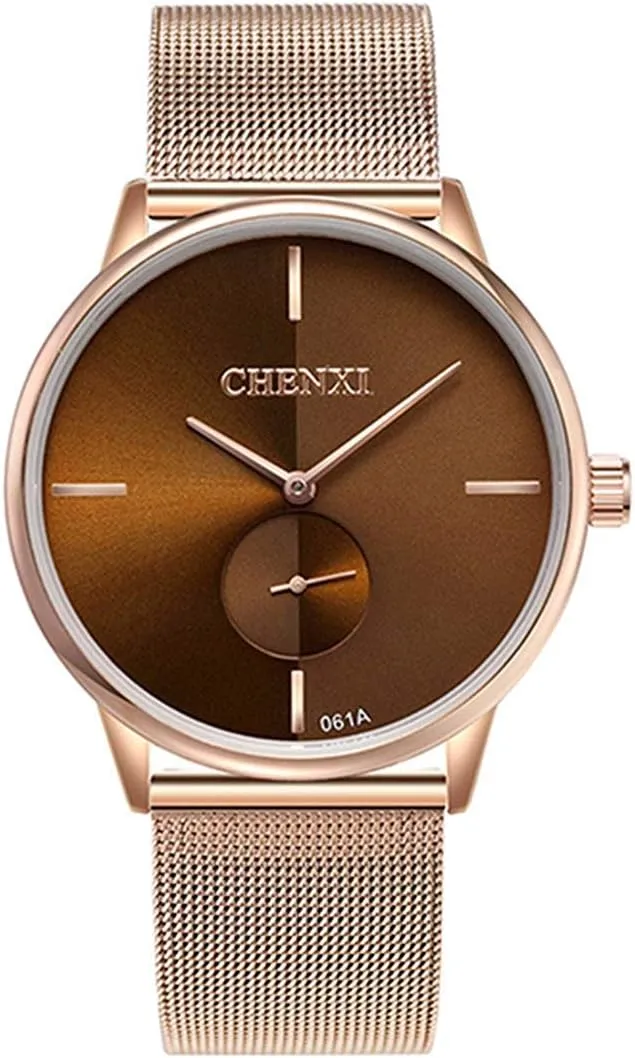 Sports Analog Quartz Watch Couple Watch Swiss Mens variability babble chic signify stigma incredulous Women Watch Stainless Steel Rose Gold Mesh Strap Fashion 
