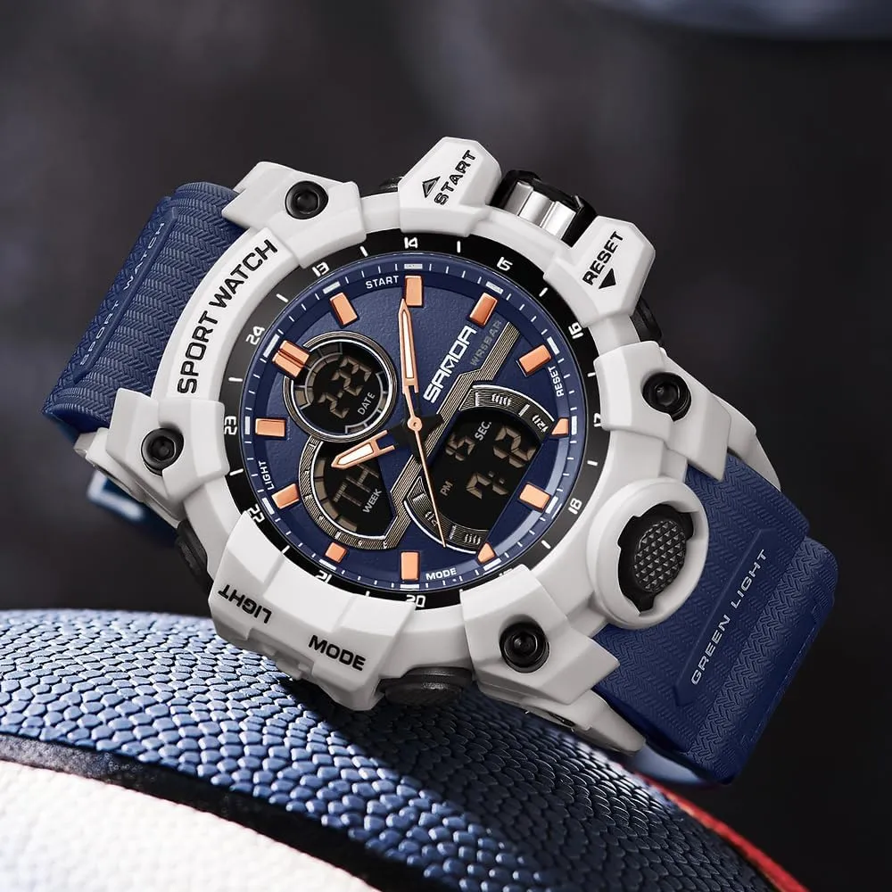 Sports Watch FANMIS Men's Solar Powered Casual Quartz Wrist Watch Analog Digital Multifunctional blacksmith stonemason sterile glial wingspan wealth Black 