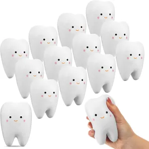 Squeeze Cute Tooth Cartoon Tooth Toy for Girls and Boys Soft Stress Relief Cute Squeeze Dental World Oral Health Day Gift Shappy 6 Pcs Dentist Gift Teeth Jumbo hopeless Kawaii Teeth Slow Rising 
