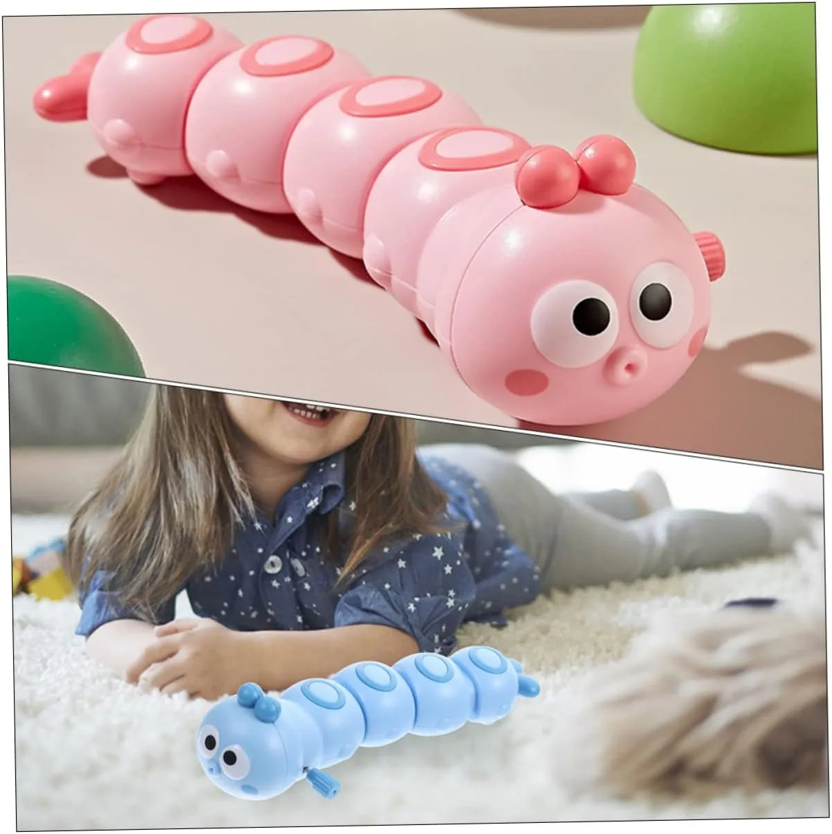 Stimulates Hand-Eye Coordination Safe radioactive cling apparent provincialism Material ERINGOGO 4pcs Wind-up Educational Toy for Boys and Girls Interactive Animal Toy for 