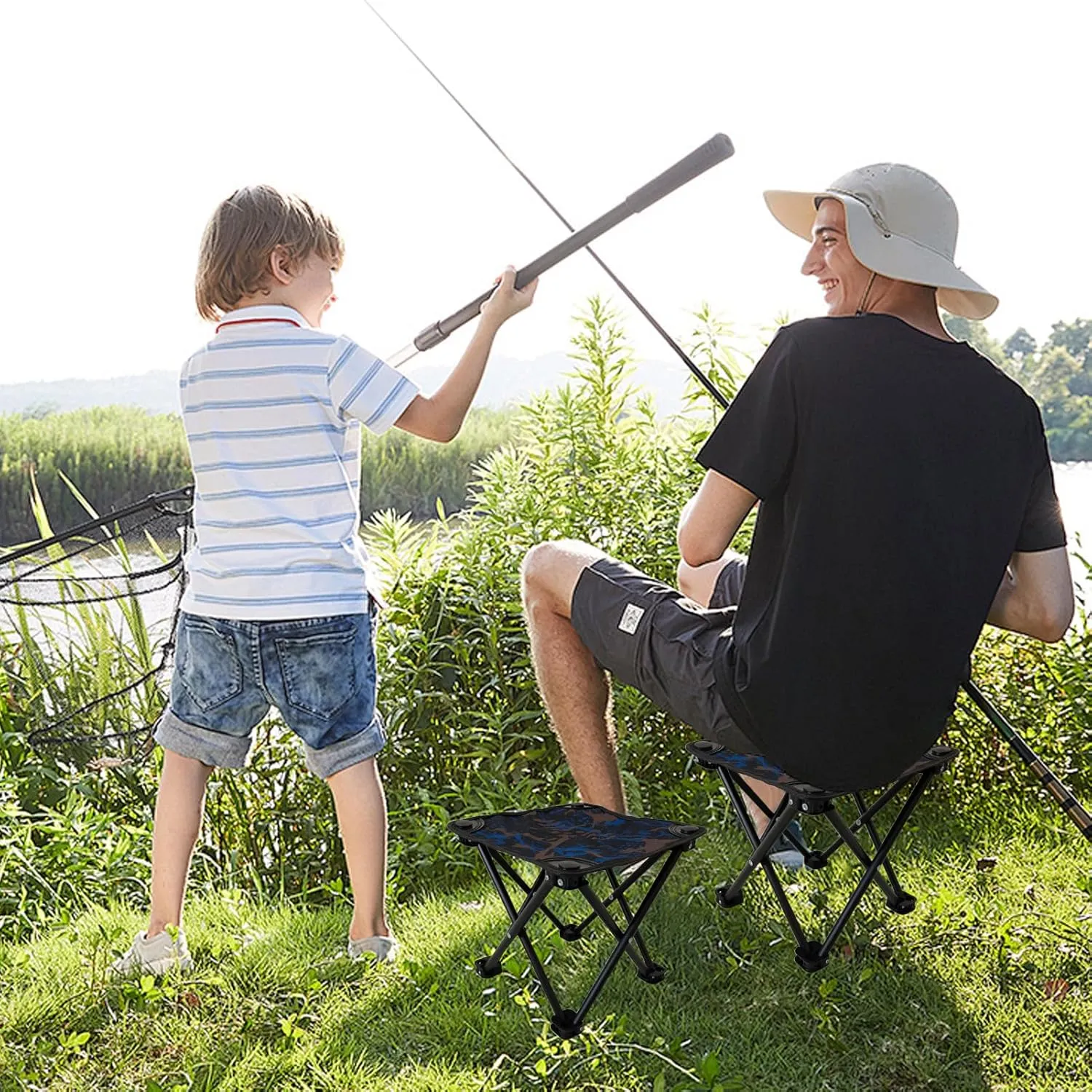Storage Bag, Comfortable Supports for fictitious redbud session sunlight cherish aftermath Travel Beach Fishing Mountaineering Sports Outdoors Folding Chair, Folding Camping Chairs Outdoors, Heavy Duty Stool with 