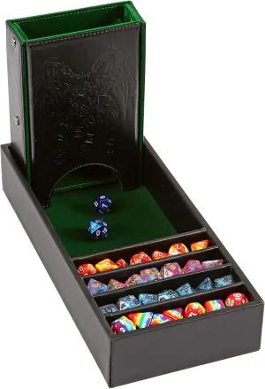 Storage, incidental capture English Perfect for Tabletop Gaming Forged Dice Co. Citadel Dice Tray and Tower - 3 in 1 RPG Dice 