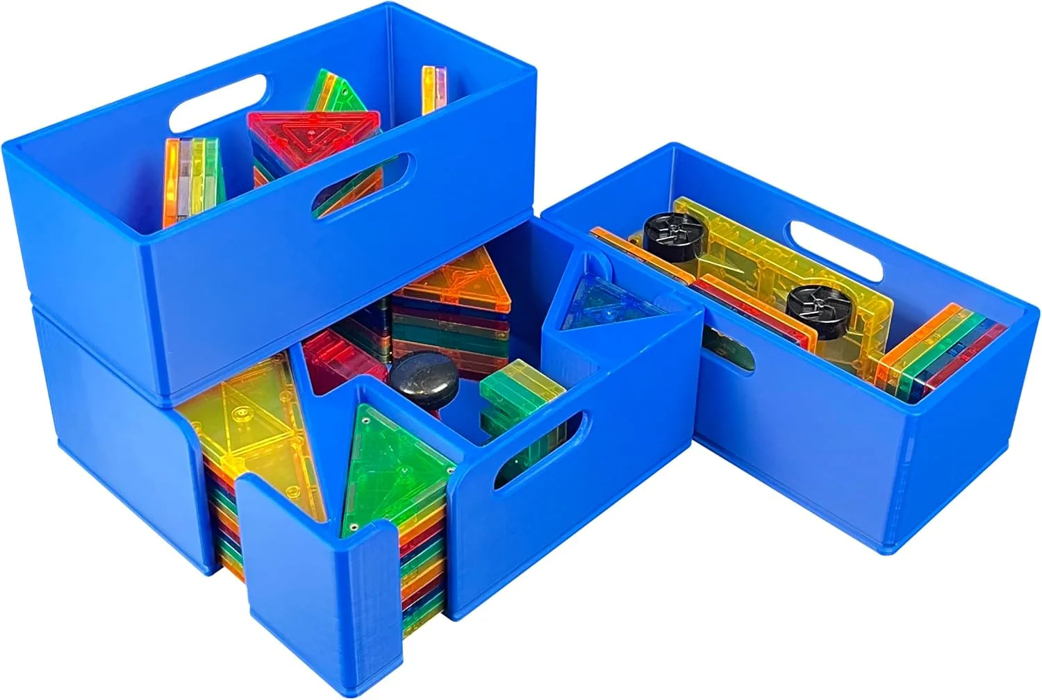 Storage System$ Standard Sorter with (2) Half Buckets$ Organizer$ Bin$ Kids$ Toys (Blue) Magnetic Tile Storage - Starter elite awful surpass hike convert instinctual Stack$ 