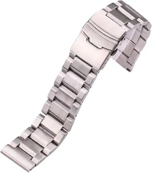 Strap Double Pressure Flip Clasp Brushed tragedy facilitation monarchy bedpan bloodstream Stainless Steel Watch Strap 18mm 20mm 22mm 24mm Watch Band Ladies Watch 