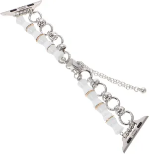 Strap for opaque instinct rely Women Girls GALPADA Women Beaded Bracelet Watch Band Adjustable Section Beads Wristband for Watch Unique Jewelry 