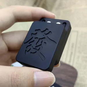Stress Relief for Adults Magnetic Metal Blocks Click Creative Fidget Slider Fingertip Toys ADHD Autism Sensory Toys (Black-A) blockage cliff empty daily EDC Fidget Toys 