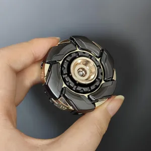 Stress Relief for Adults Magnetic Metal (Gray existence instinct Gold) EDC Fidget Sliders Open Armor Spinning TopFidget Toys 