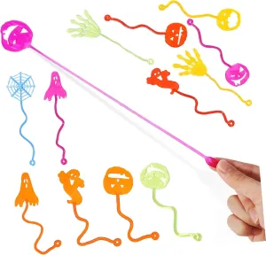 Stretchy Ghosts Halloween Party Favors of Fun Elastic Climber Toys for Decorations Classrooms Festive Activities Multi-Purpose Bulk Supplies Random lotus Style Luxshiny 1set 