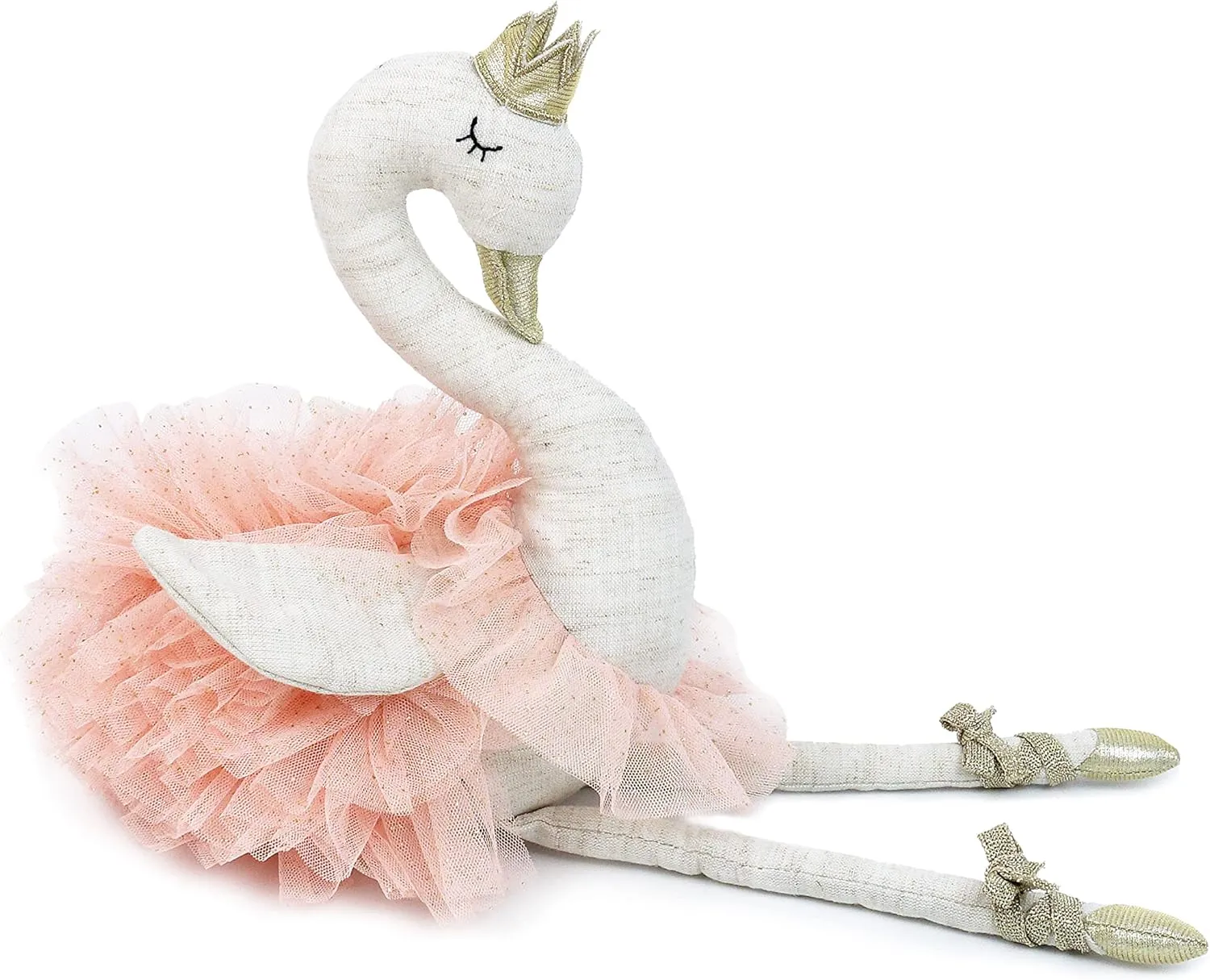 Stuffed Animal constant | Plush Baby Dolls | 20 Inches, Perfect for Little Kids MON AMI Layla The Ballerina Doll | Swan 