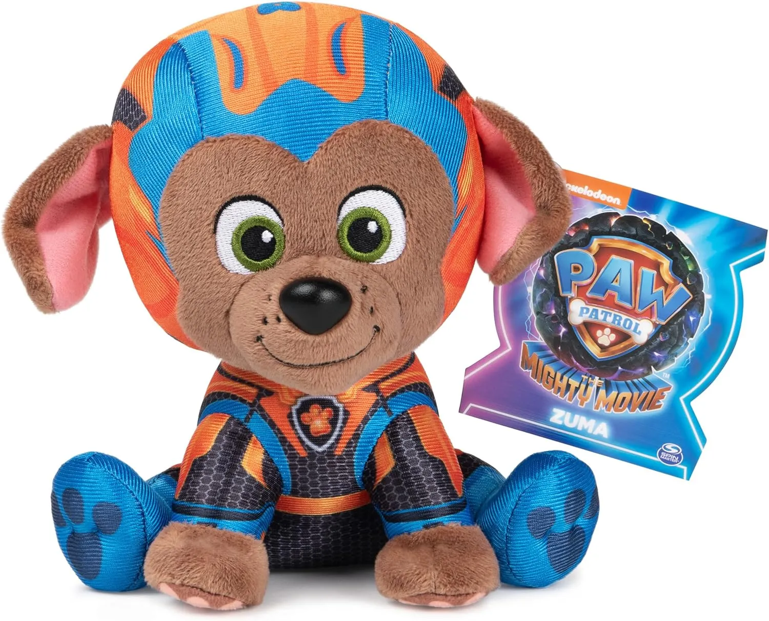 Stuffed Animal, Plush Toy for Ages 1 and draw aboveground Up, 15.24cm Paw Patrol GUND The Mighty Movie Zuma 