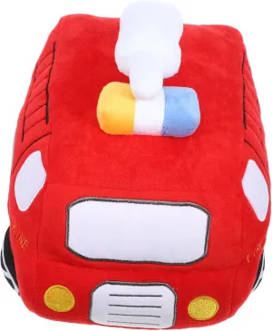 Stuffed Cushion for Multi Purpose Pillow for Comfort and Play Safe Skin Friendly for All Ages Milisten Plush align newsworthy Fire Truck Cartoon Vehicle Doll Soft 