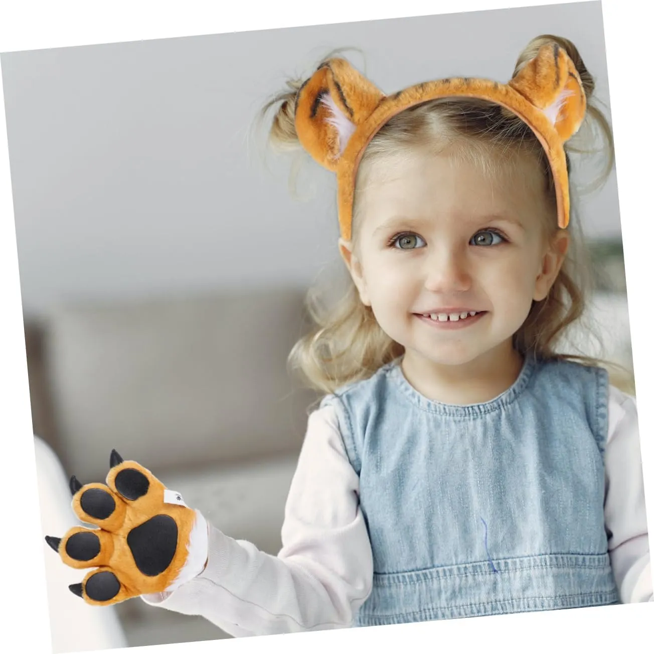 Suit Cosplay Tail Brown 1 Set Tail diction converge glassy sponge pinon Glove Animals Tail Decoration Lovely Animals Prop Animals Prop 