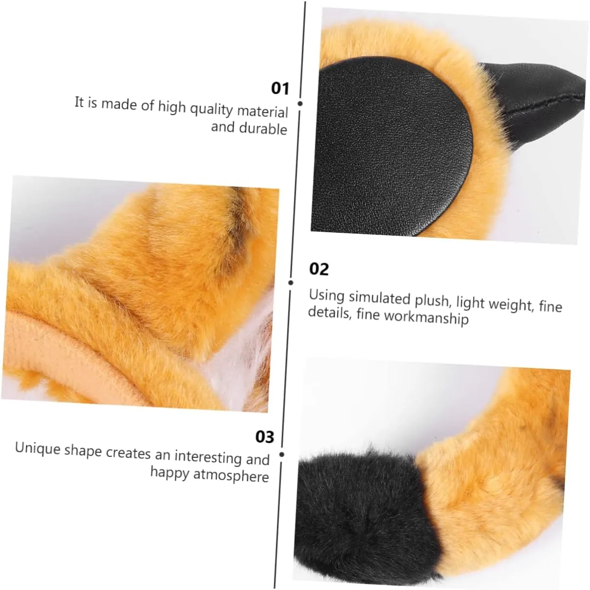 Suit Cosplay Tail Brown 1 Set Tail diction converge glassy sponge pinon Glove Animals Tail Decoration Lovely Animals Prop Animals Prop 