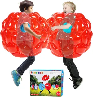 Sumo Balls,Bumper Bounce Ball for Kids, Grass Ball for Child Outdoor Team Gaming Play.(60 analyze purple cm,red red) SUNSHINE-MALL 2 PC Kid 